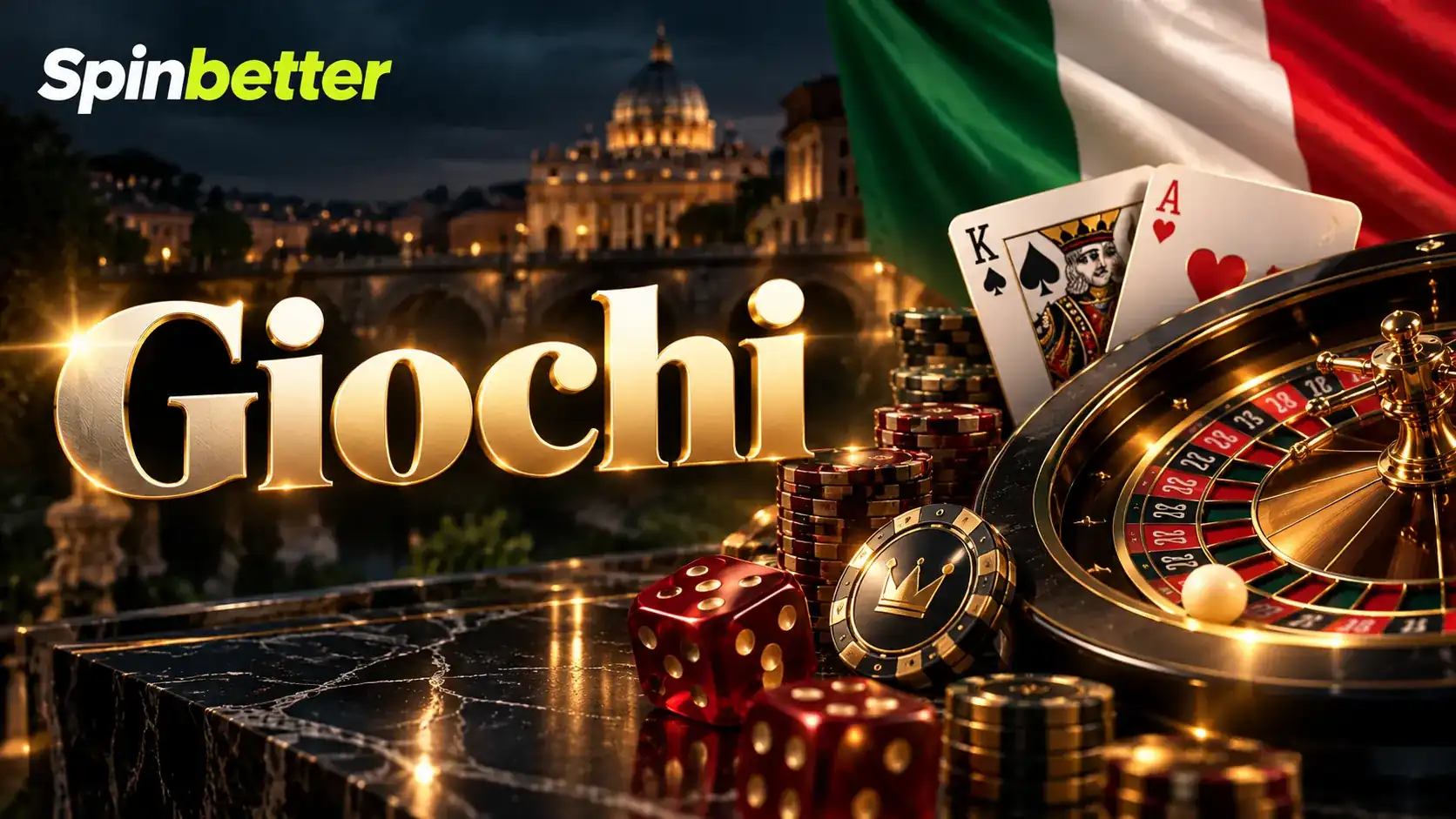 Lobby dei giochi del casinò SpinBetter con slot, roulette e carte